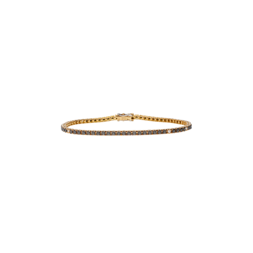Accedi alla scheda di Bartorelli Italian Jewels BRACCIALE TENNIS IN ORO ROSA CON DIAMANTI NERI E DIAMANTI BIANCHI - 329-L1052-F-U