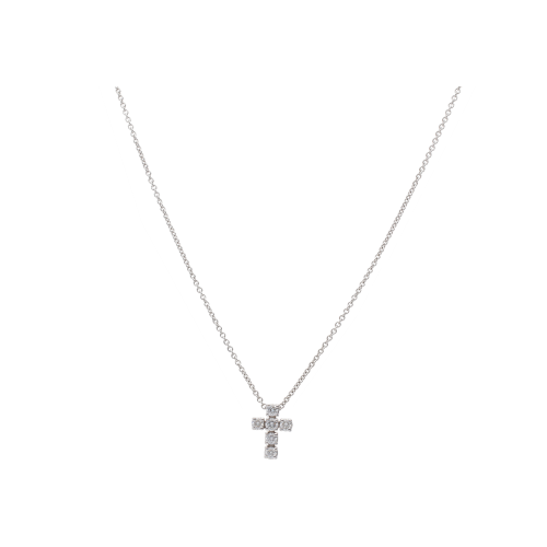 Accedi al prodotto correlato Bartorelli Italian Jewels COLLANA IN ORO BIANCO CON CROCE DI DIAMANTI BIANCHI - 117-C350