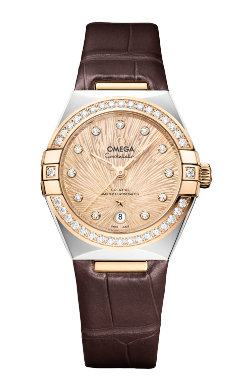 Accedi alla scheda di Omega CONSTELLATION 29 MM, ACCIAIO-ORO MOONSHINE&trade; SU PELLE - 131.28.29.20.58.001