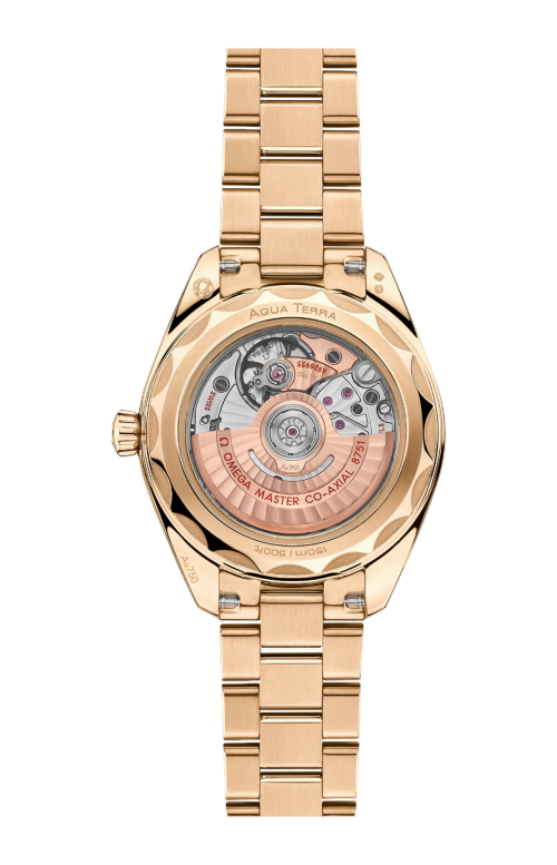 Accedi alla scheda di Omega SEAMASTER AQUA TERRA 150M 30 MM, ORO MOONSHINE&trade; SU ORO MOONSHINE&trade; - 220.50.30.20.08.001