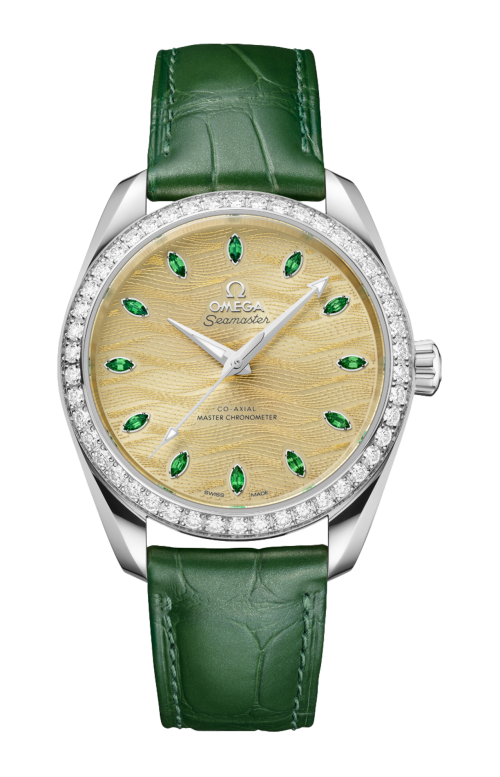 Accedi alla scheda di Omega SEAMASTER AQUA TERRA 150M 38 MM, ORO CANOPUS GOLD&trade; SU PELLE - 220.58.38.20.99.008