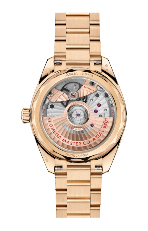 Accedi alla scheda di Omega SEAMASTER AQUA TERRA SHADES 38 MM, ORO MOONSHINE&trade; SU ORO MOONSHINE&trade; - 220.50.34.20.02.001