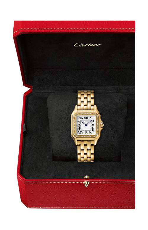 Accedi alla scheda di Cartier PANTH&Egrave;RE DE CARTIER MODELLO MEDIO, ORO GIALLO E DIAMANTI, QUARZO - WJPN0085
