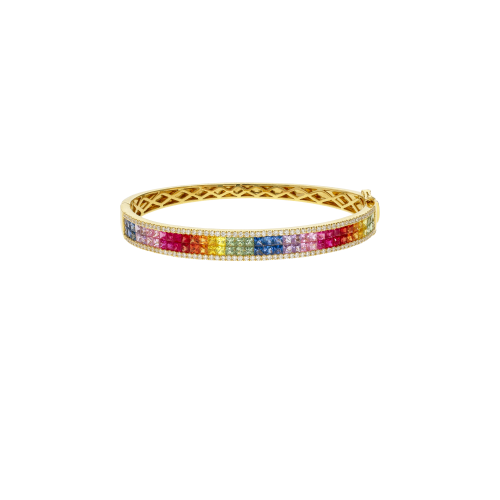 Accedi al prodotto correlato Bartorelli Italian Jewels BRACCIALE RIGIDO IN ORO GIALLO CON DIAMANTI BIANCHI E ZAFFIRI MULTICOLOR - KB1039/MS