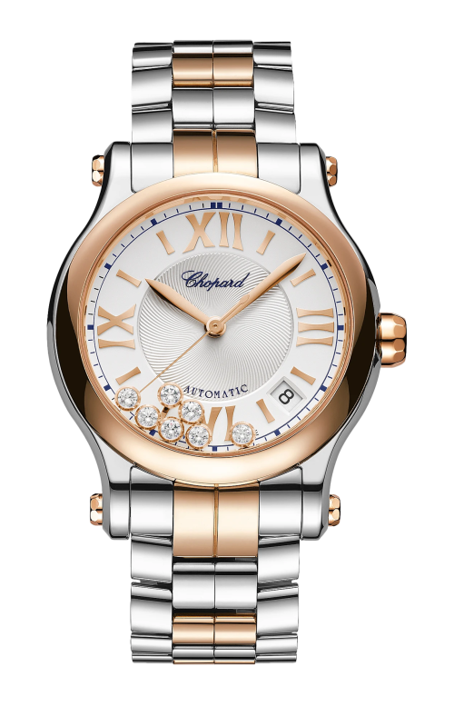 Accedi alla scheda di Chopard HAPPY SPORT 36 MM, AUTOMATICO, ORO ROSA ETICO, LUCENT STEEL&trade;, DIAMANTI - 278559