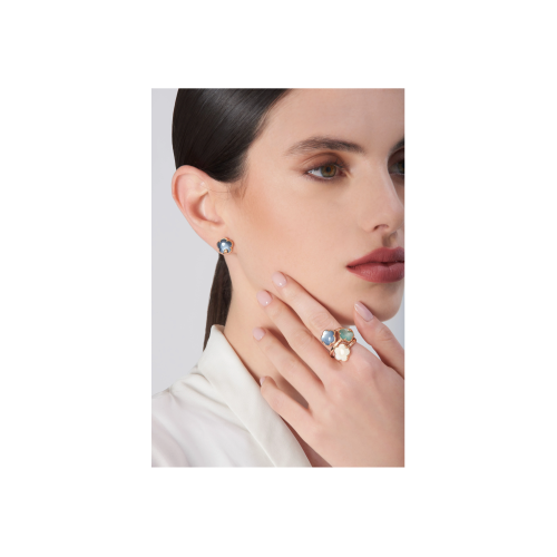 Accedi alla scheda di Pasquale Bruni ORECCHINI PETIT JOLI LUNAIRE IN ORO ROSA CON GEMMA BLU NOTTE LUNAIRE E DIAMANTI - 16685R