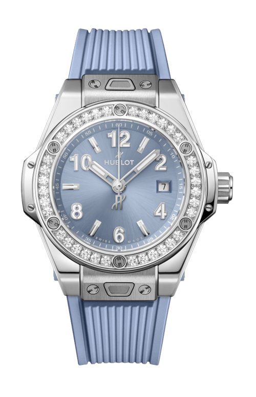 Accedi alla scheda di Hublot BIG BANG ONE CLICK STEEL COAL BLUE DIAMONDS 33 MM - 485.SX.717B.RX.1204