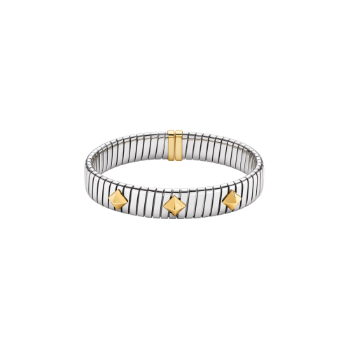 Accedi alla scheda di Bulgari BRACCIALE BVLGARI TUBOGAS GOLD & STEEL IN ACCIAIO INOSSIDABILE CON BORCHIE IN ORO GIALLO 18 KT - BR860869