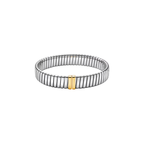 Accedi alla scheda di Bulgari BRACCIALE BVLGARI TUBOGAS GOLD & STEEL IN ACCIAIO INOSSIDABILE CON BORCHIE IN ORO GIALLO 18 KT - BR860869