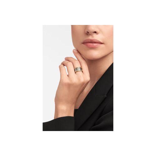 Accedi alla scheda di Bulgari ANELLO B.ZERO1 A QUATTRO FASCE GOLD & STEEL IN ORO GIALLO 18 KT E ACCIAIO - AN860830