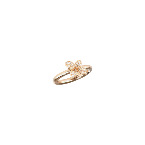 Accedi alla scheda di Pasquale Bruni ANELLO PETIT GARDEN IN ORO ROSA CON DIAMANTI BIANCHI E CHAMPAGNE - 16801R