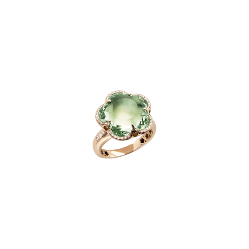 Accedi alla scheda di Pasquale Bruni ANELLO BON TON DOLCE VITA IN ORO ROSA CON PRASIOLITE E DIAMANTI - 16107R