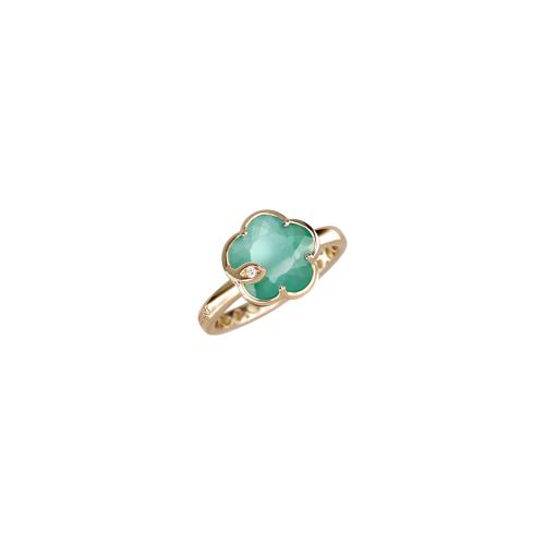 Accedi alla scheda di Pasquale Bruni ANELLO PETIT JOLI IN ORO ROSA CON GEMMA LUNAR GARDEN IN AGATA VERDE E PIETRA DI LUNA BIANCA E DIAMANTE - 16784R