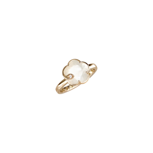 Accedi alla scheda di Pasquale Bruni ANELLO PETIT JOLI IN ORO ROSA CON GEMMA PEARL OF THE MOON IN MADREPERLA E PIETRA DI LUNA BIANCA E DIAMANTE - 16783R