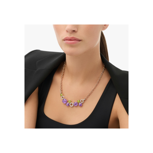 Accedi al prodotto correlato Pomellato COLLANA NUDO IN ORO ROSA E BIANCO CON AMETISTE, PERIDOTI E DIAMANTI - PCC6021O6WHRBPEIY