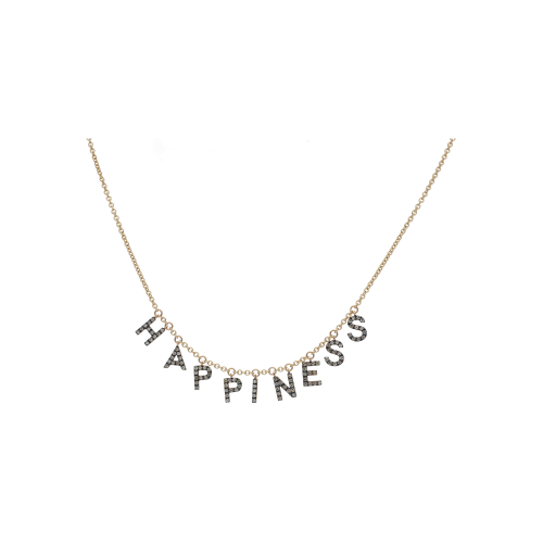 Accedi al prodotto correlato Bartorelli Italian Jewels COLLANA GIROCOLLO IN ORO ROSA CON LETTERE PENDENTI HAPPINESS E DIAMANTI BROWN - FC1797-9R002N