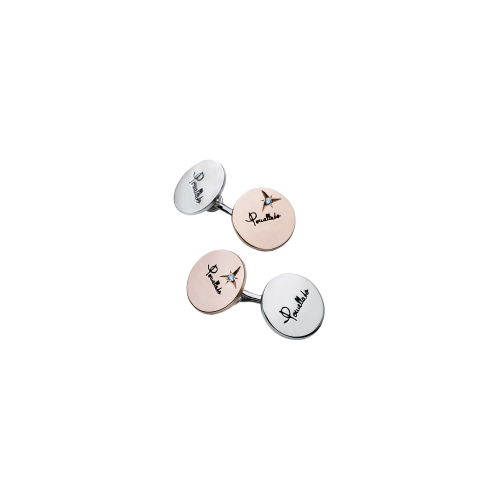 Accedi alla scheda di Pomellato GEMELLI POMELLATO IN ORO ROSA 9 CARATI E ARGENTO RODIATO CON DIAMANTE - G.A918/BAG9/9 - G.A918/BAG9/9