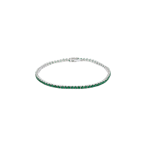 Accedi alla scheda di Bartorelli Italian Jewels BRACCIALE TENNIS IN ORO BIANCO CON SMERALDI - BBE3603SB