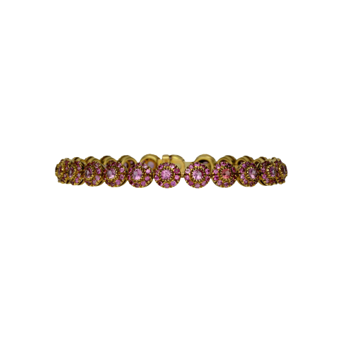 Accedi al prodotto correlato Bartorelli Italian Jewels Bracciale in oro giallo 18 carati e zaffiri rosa taglio brillante - H77P