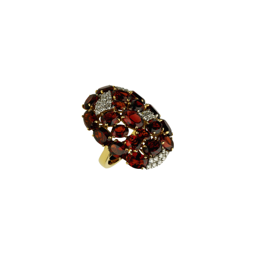 Accedi al prodotto correlato Bartorelli Italian Jewels Anello in oro rosa 18 carati con granati e diamanti bianchi taglio brillante - MX329GRA