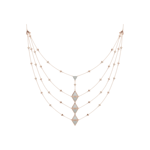 Accedi al prodotto correlato Avel Lenttan COLLANA MULTY MIRROR EXQUISITE IN ORO ROSA, KOGOLONG E DIAMANTI - NKM-T-PK-21-00-01-00