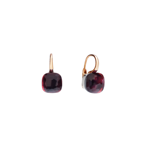 Accedi alla scheda di Pomellato POMELLATO - ORECCHINI NUDO CLASSIC IN ORO ROSA E BIANCO CON GRANATO - POA1070O6000000OG - POA1070O6000000OG
