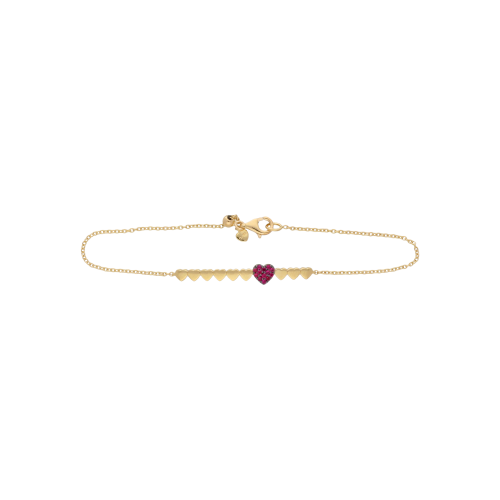 Accedi alla scheda di Bartorelli Italian Jewels BRACCIALE CUORI IN ORO ROSA E RUBINI - VB27027RUP