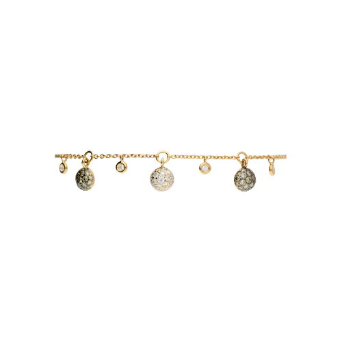 Accedi alla scheda di Bartorelli Italian Jewels Bracciale in oro rosa e  pendenti con diamanti bianchi e diamanti brown - VB27269DBDP