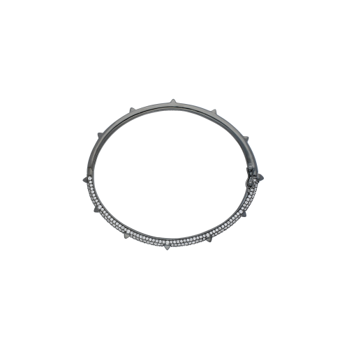 Accedi alla scheda di Bartorelli Italian Jewels BRACCIALE PIRAMIDI IN ORO BRUNITO NERO E DIAMANTI BIANCHI DEMI-PAVE' MISURA S/M