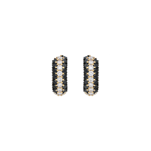 Accedi alla scheda di Bartorelli Italian Jewels ORECCHINI IN ORO ROSA CON DIAMANTI BIANCHI E DIAMANTI NERI - VE09008DKDP