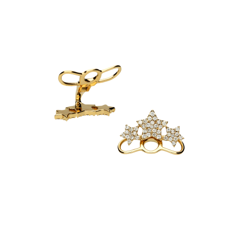 Accedi alla scheda di Bartorelli Italian Jewels Orecchini Stelle lobo in oro rosa e diamanti bianchi - VE26541DP