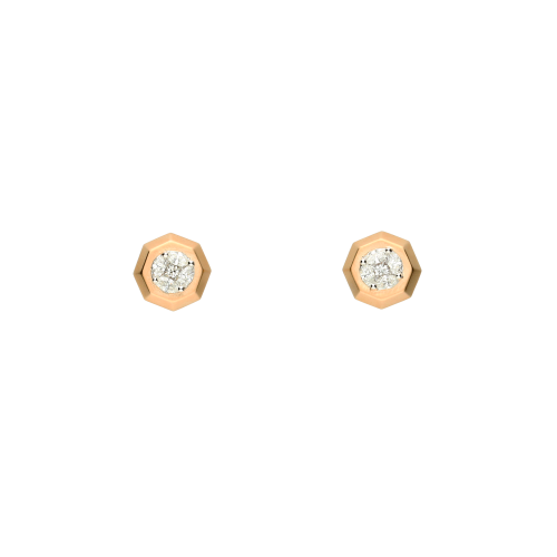 Accedi alla scheda di Bartorelli Italian Jewels ORECCHINI OCTAGON IN ORO ROSA SATINATO E DIAMANTI BIANCHI - VE26828DPS