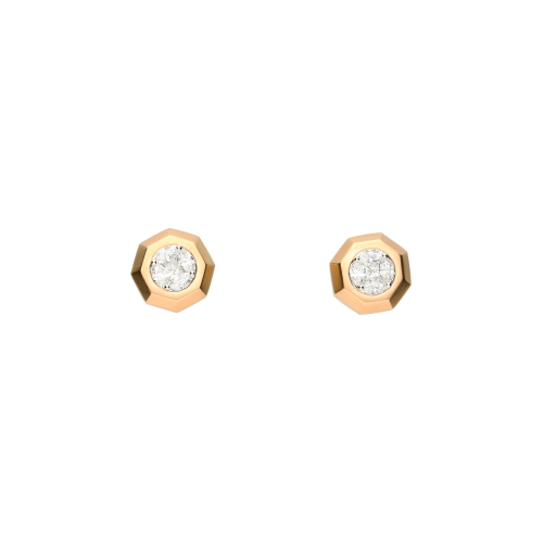 Accedi al prodotto correlato Bartorelli Italian Jewels ORECCHINI OCTAGON IN ORO ROSA SATINATO E DIAMANTI BIANCHI - VE26830DPS