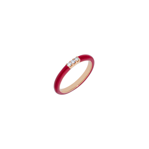 Accedi al prodotto correlato Bartorelli Italian Jewels ANELLO IN ORO ROSA E SMALTO ROSSO CON DIAMANTI - VR21459DERDP