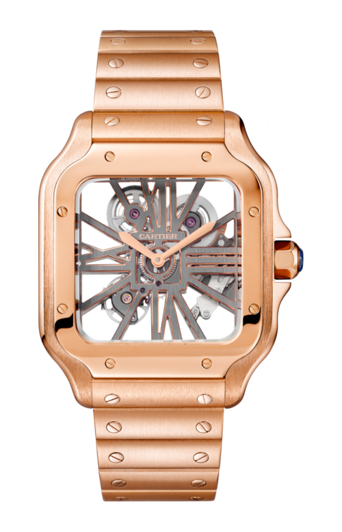 Accedi alla scheda di Cartier SANTOS DE CARTIER, MODELLO GRANDE, SCHELETRATO, ORO ROSA, MANUALE - WHSA0016
