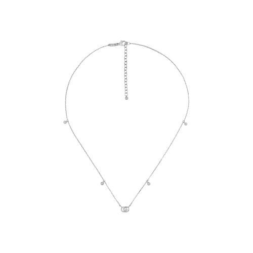 Accedi al prodotto correlato Gucci COLLANA GG RUNNING IN ORO BIANCO CON DIAMANTI - YBB47923100100U - YBB47923100100U