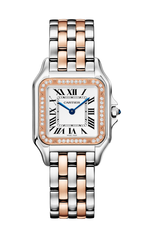 Accedi alla scheda di Cartier PANTH&Egrave;RE DE CARTIER, MODELLO MEDIO, ACCIAIO, ORO ROSA, DIAMANTI, QUARZO - W3PN0015