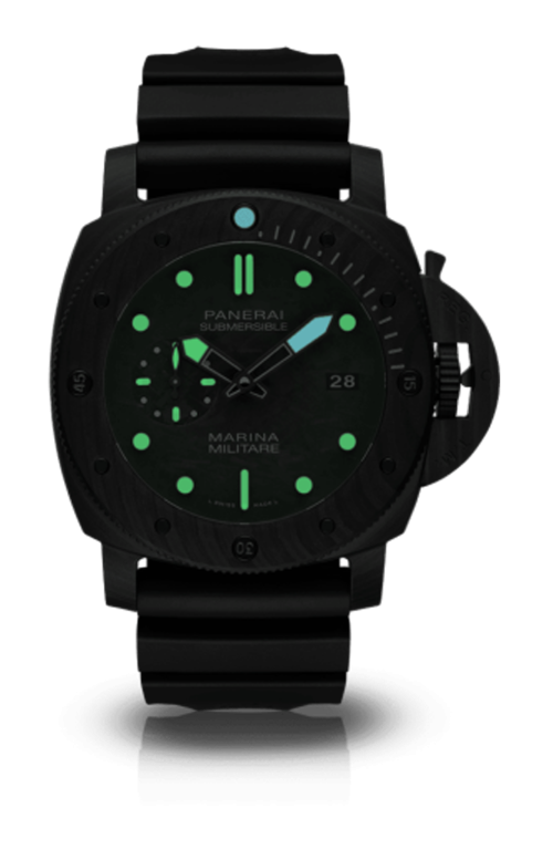 Accedi al prodotto correlato Panerai SUBMERSIBLE MARINA MILITARE CARBOTECH&trade; 47 MM - DOPPIO CINTURINO - PAM02979
