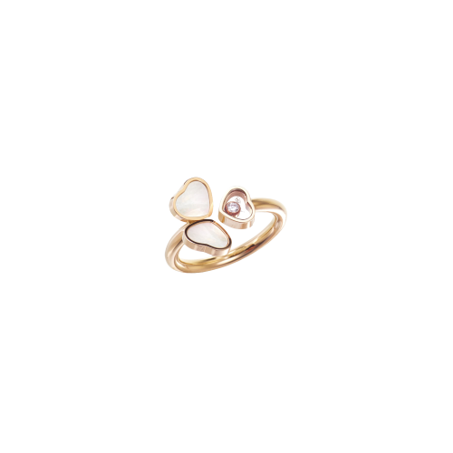 Accedi alla scheda di Chopard CHOPARD - ANELLO HAPPY HEARTS WINGS  IN ORO ROSA CON DIAMANTE E MADREPERLA - 82A083-5310 - 82A083