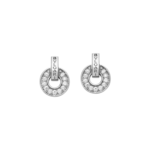 Accedi alla scheda di Bulgari ORECCHINI BVLGARI BVLGARI IN ORO BIANCO CON PAV&Eacute; DI DIAMANTI - OR859066 - OR859066