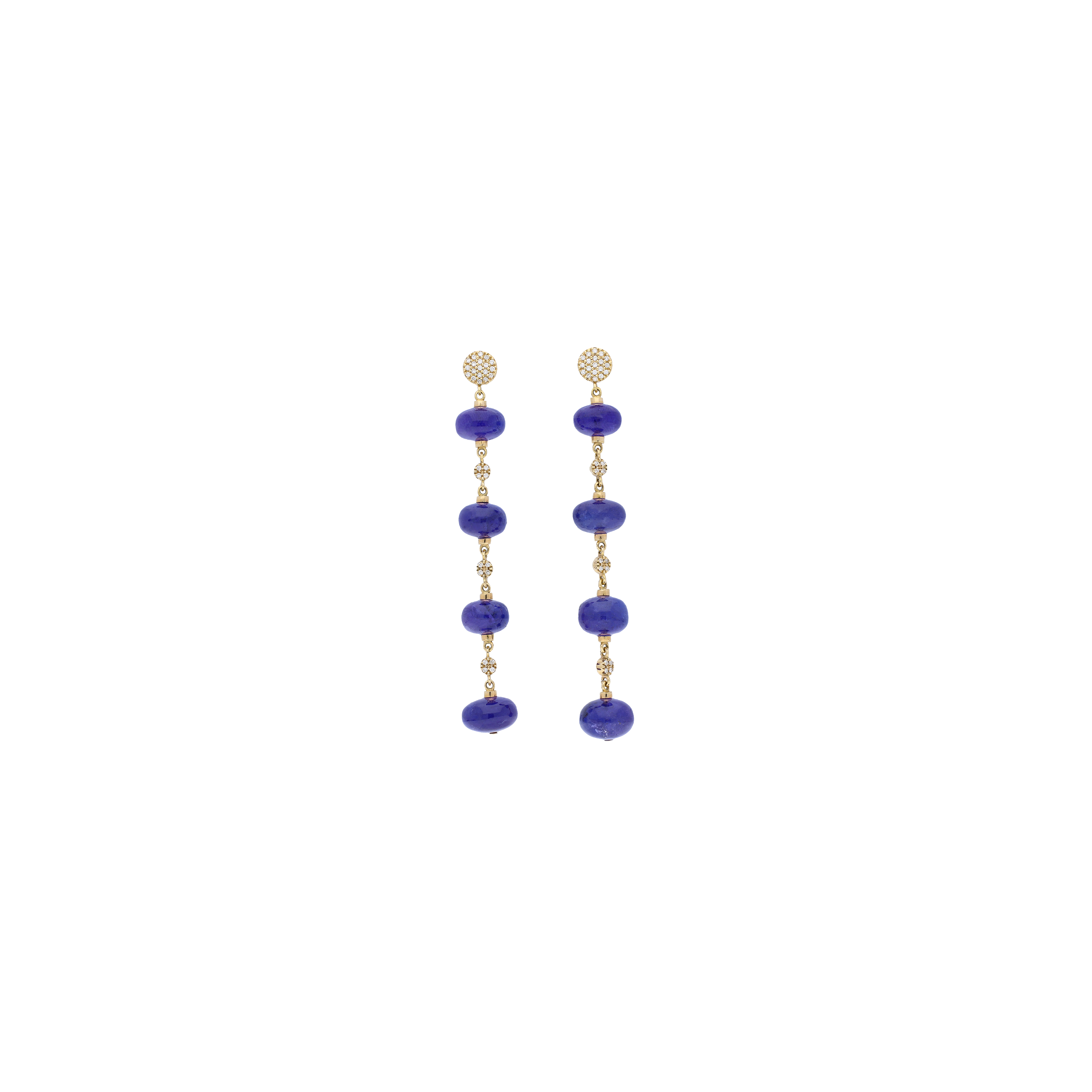 Bartorelli Italian Jewels | ORECCHINI PENDENTI IN ORO ROSA CON TANZANITE E DIAMANTI - 0RP261/2 (1)
