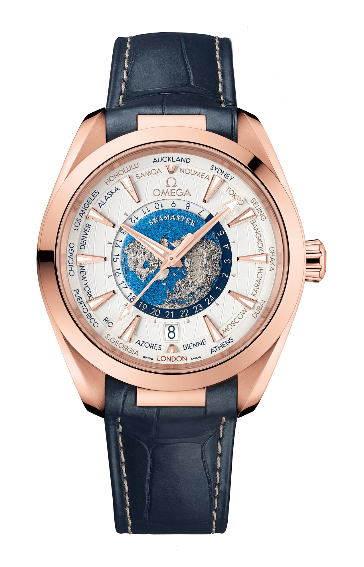 Omega | SEAMASTER AQUA TERRA 150M 43 MM, ORO SEDNA&trade; SU PELLE - 220.53.43.22.02.001 (1)