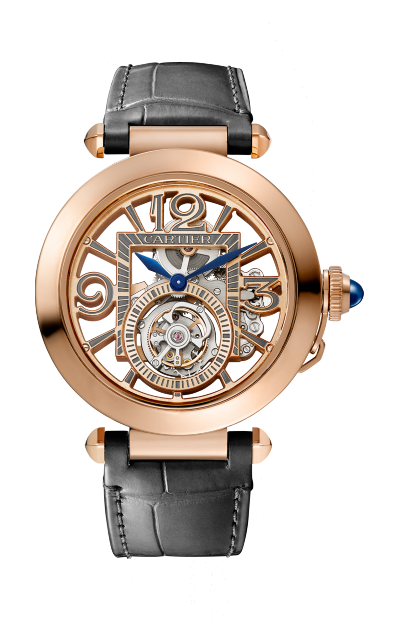 Cartier | PASHA DE CARTIER, 41 MM, ORO ROSA, SCHELETRATO, MANUALE - WHPA0006 (2)