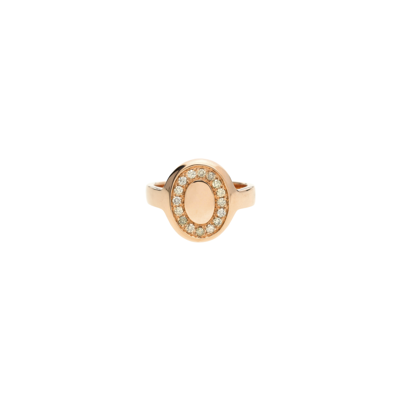 Bartorelli Italian Jewels | ANELLO IN ORO ROSA  CON DIAMANTI BROWN - A12141RBW-9KT (2)