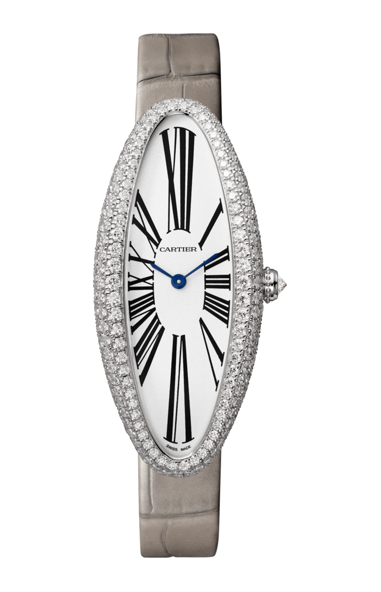 Cartier | BAIGNOIRE ALLENG&Eacute;E ORO BIANCO, DIAMANTI, MANUALE - WJBA0007 (1)