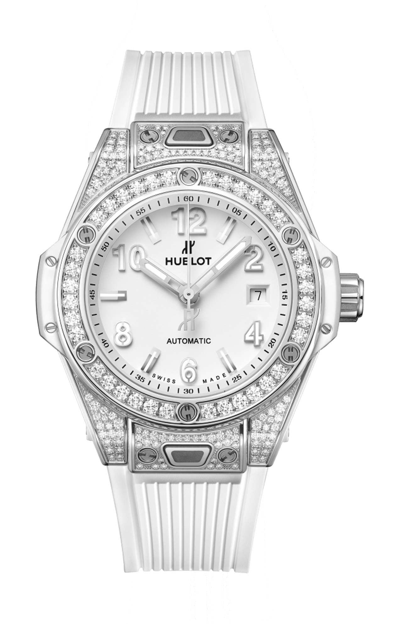 Hublot | BIG BANG ONE CLICK STEEL WHITE PAV&Eacute; 33 MM - 485.SE.2010.RW.1604 (1)