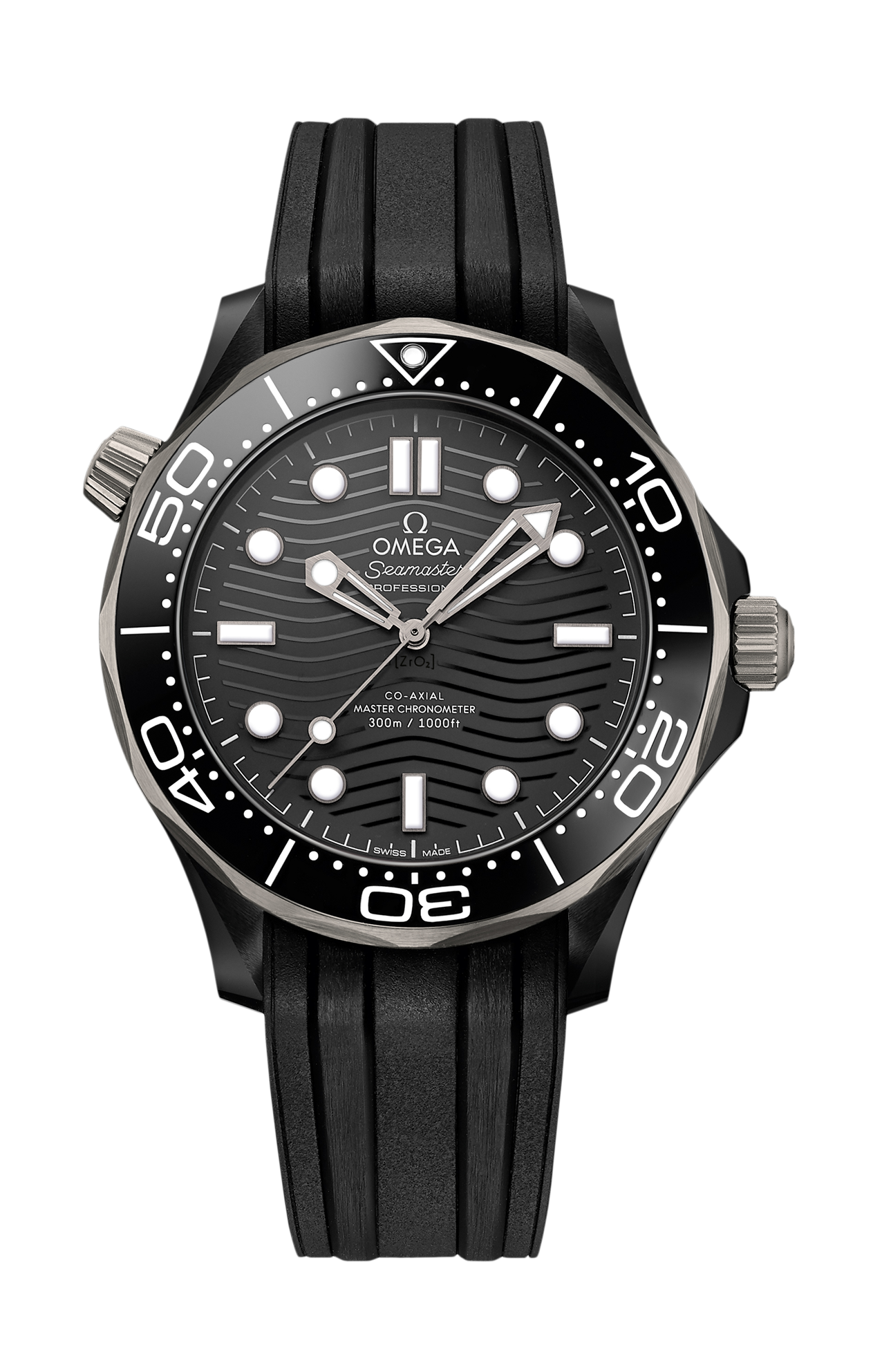 Omega | SEAMASTER DIVER 300M 43,5 MM, CERAMICA NERA SU CAUCCI&Ugrave; - 210.92.44.20.01.001 (1)