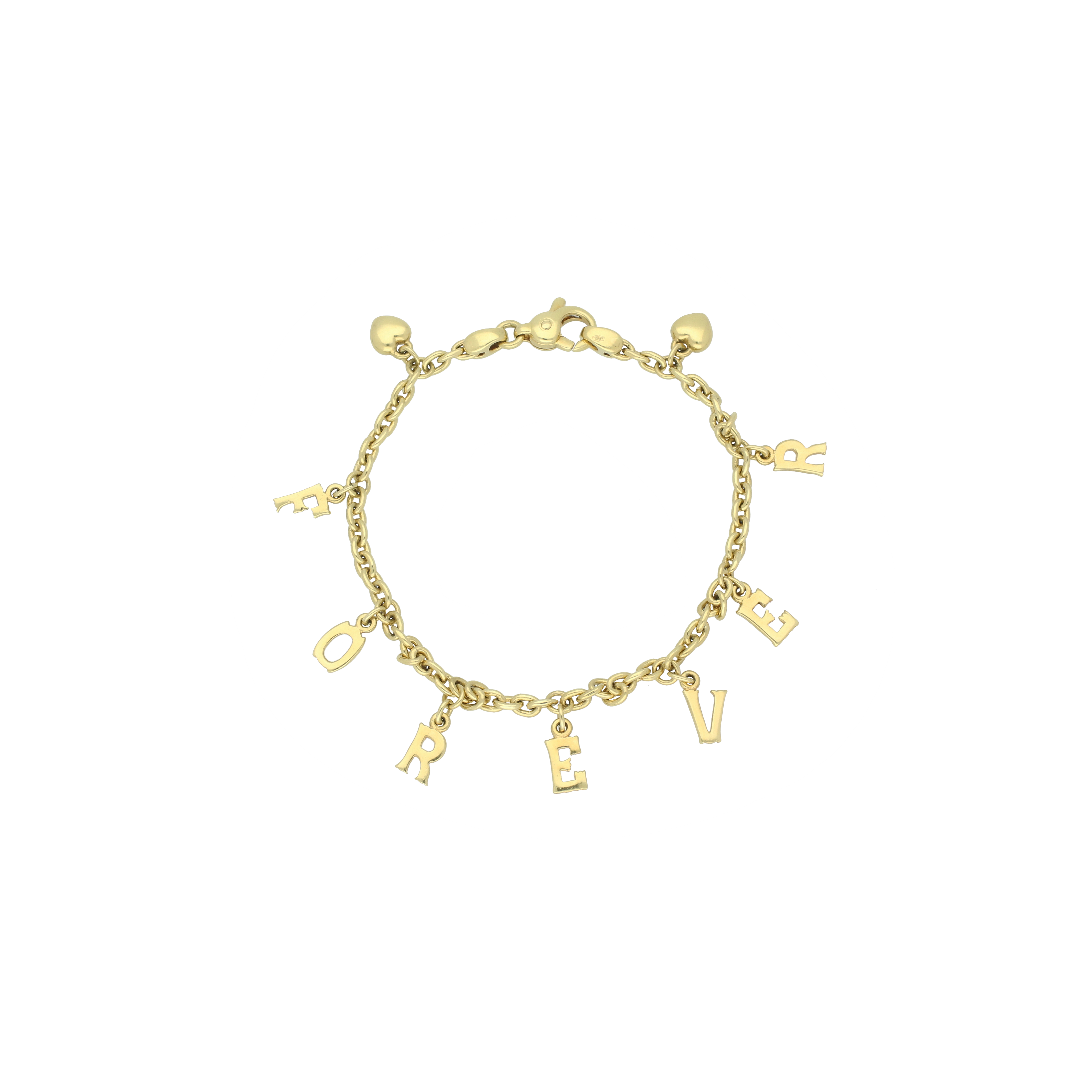 Bartorelli Italian Jewels | BRACCIALE IN ORO GIALLO CON LETTERE PENDENTI 