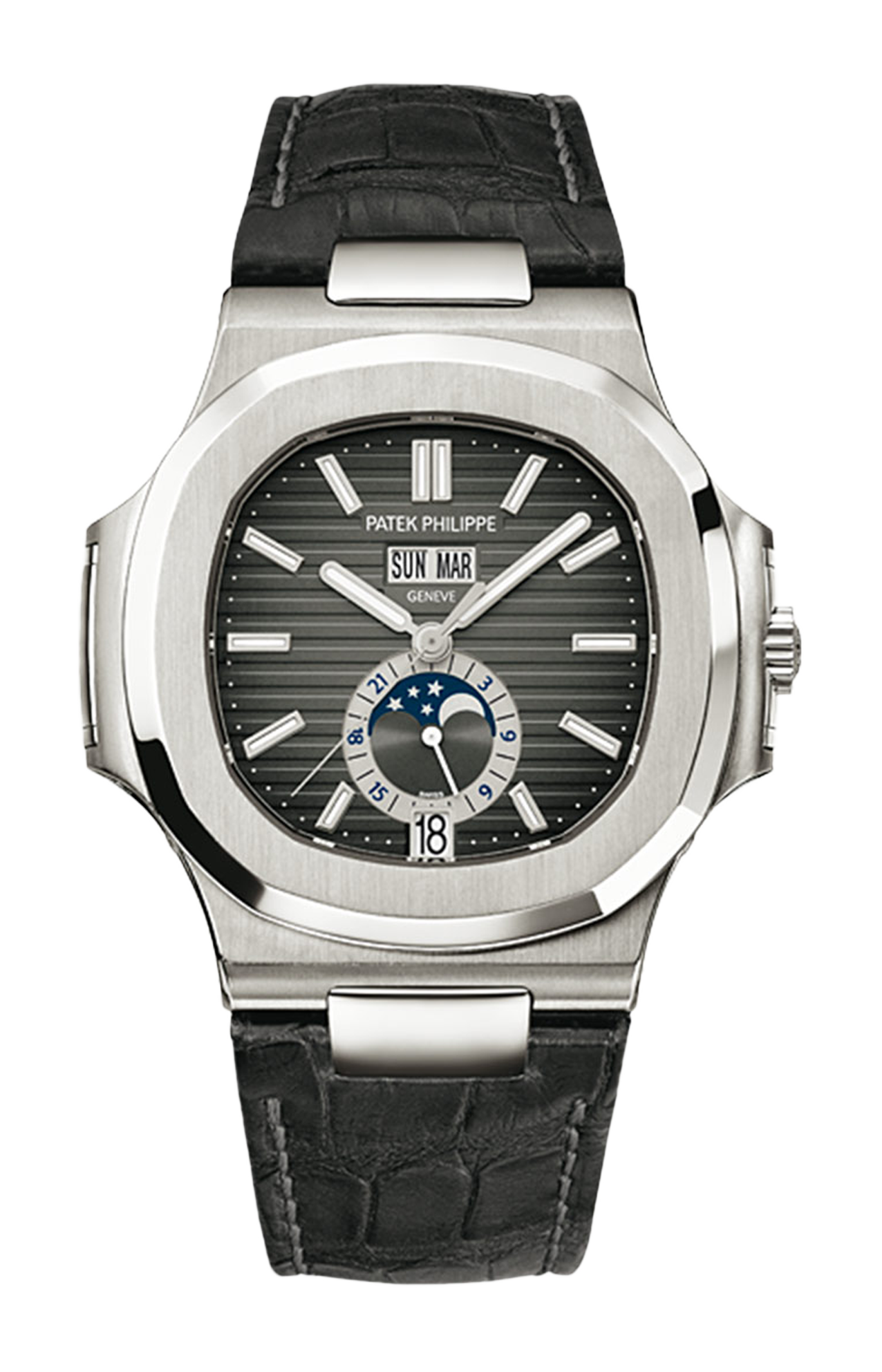 Patek Philippe | NAUTILUS CALENDARIO ANNUALE, FASI LUNARI, CARICA AUTOMATICA - 5726A-001 (1)