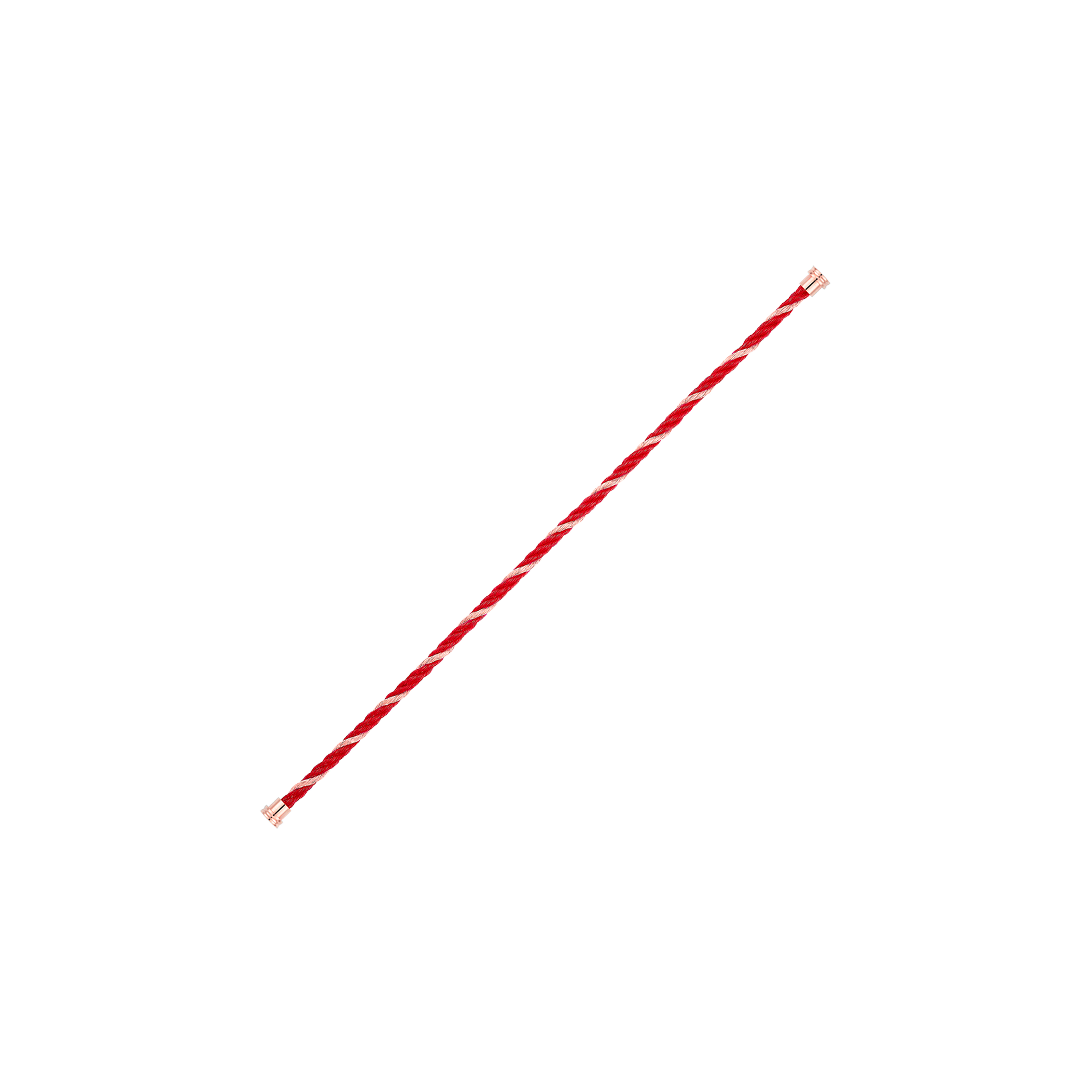 Fred | CABLE IN ORO ROSA E TESSUTO ROSSO PER BRACCIALE MODELLO MEDIO - 6B1033 - 6B1033 (2)